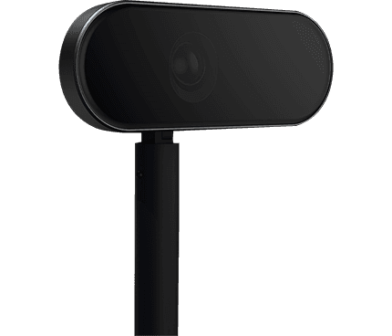 Fixed shelf-monitoring camera on a slim pole